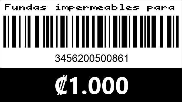 Código de barras de Fundas impermeables para zapato.