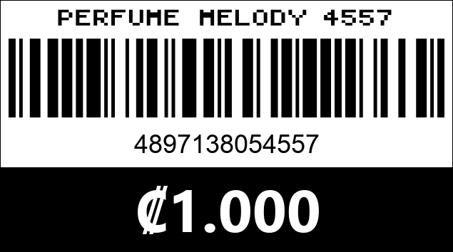 Código de barras de PERFUME MELODY 4557