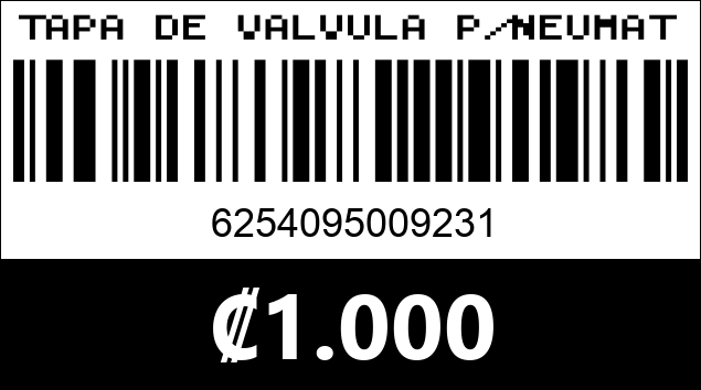 Código de barras de TAPA DE VALVULA P/NEUMATICO QMZG0178 4PC...