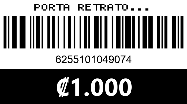 Código de barras de PORTA RETRATO...
