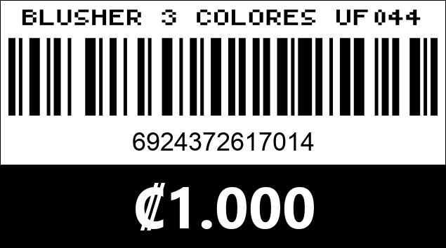 Código de barras de BLUSHER 3 COLORES UF044