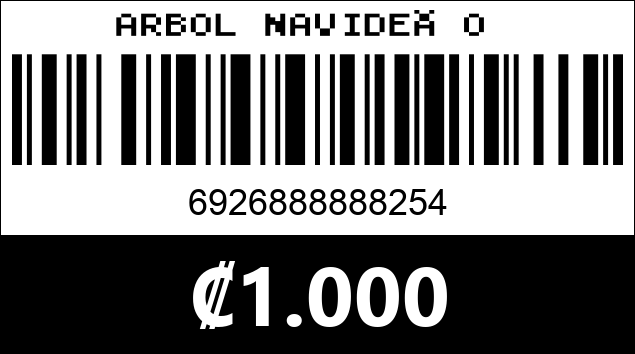 Código de barras de ARBOL NAVIDEÑO 