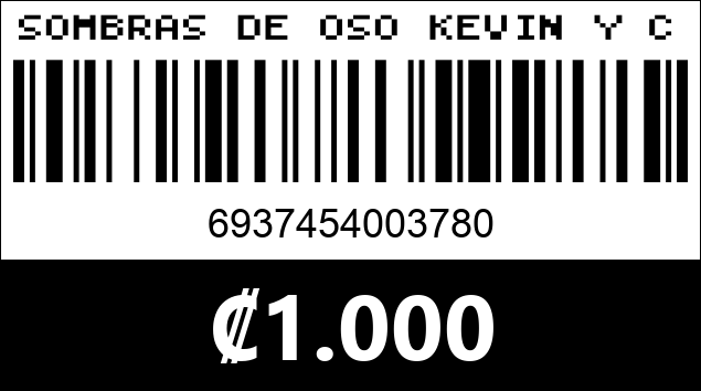 Código de barras de SOMBRAS DE OSO KEVIN Y COCO KC1526