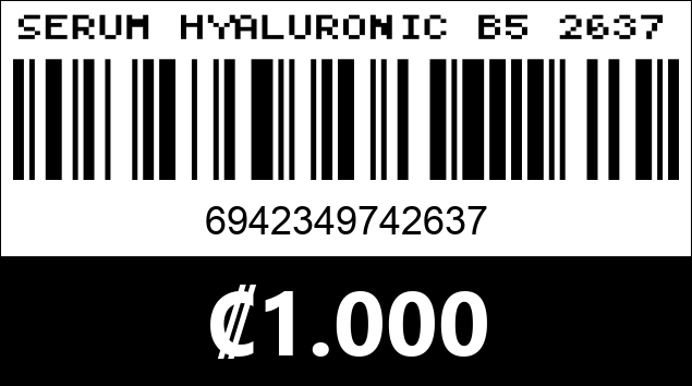 Código de barras de SERUM HYALURONIC B5 2637
