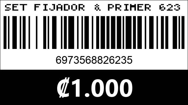 Código de barras de SET FIJADOR & PRIMER 6235
