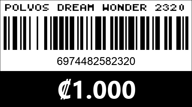 Código de barras de POLVOS DREAM WONDER 2320