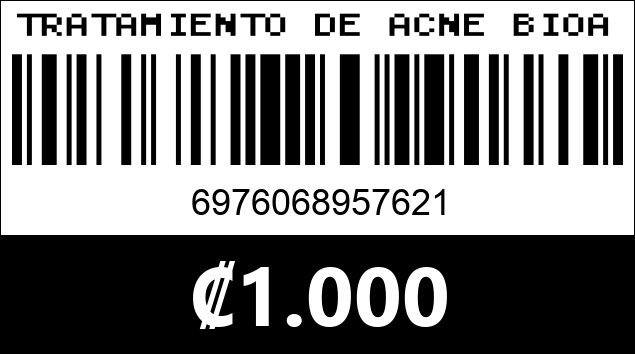 Código de barras de TRATAMIENTO DE ACNE BIOAOUA