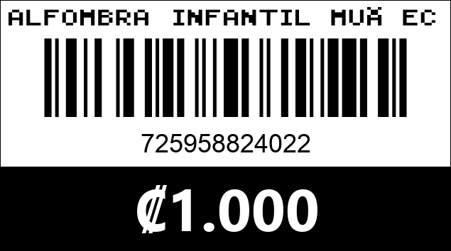 Código de barras de ALFOMBRA INFANTIL MUÑECAS ROSADA 2 PIEZAS