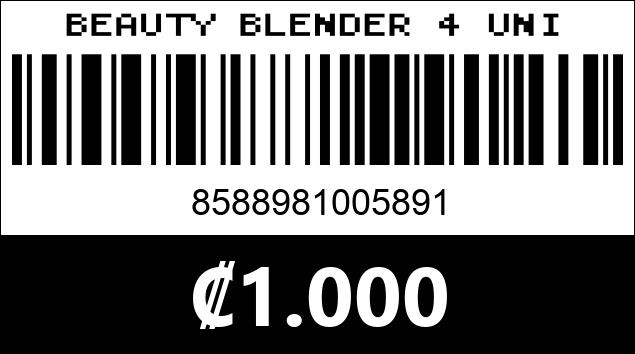 Código de barras de BEAUTY BLENDER 4 UNI