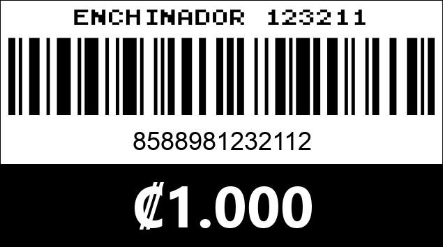 Código de barras de ENCHINADOR 123211
