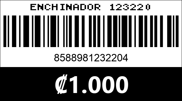 Código de barras de ENCHINADOR 123220
