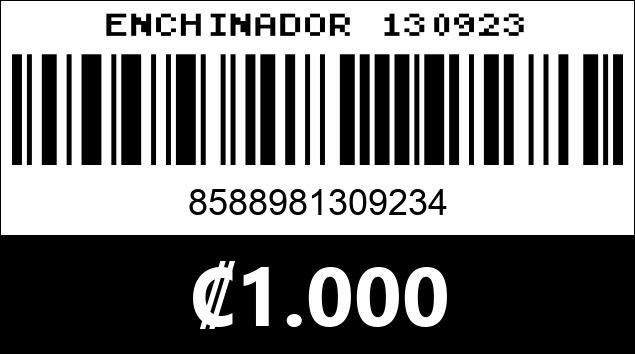 Código de barras de ENCHINADOR 130923