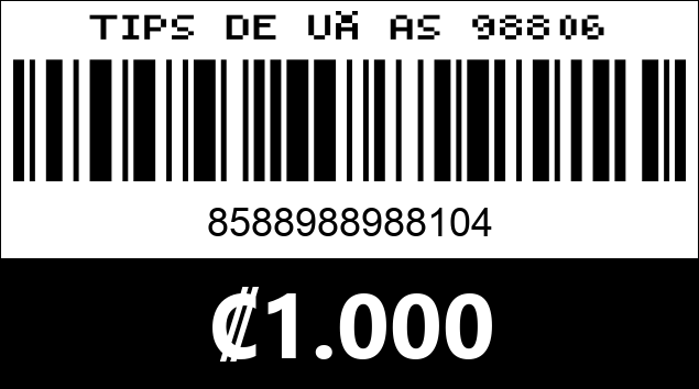 Código de barras de TIPS DE UÑAS 98806