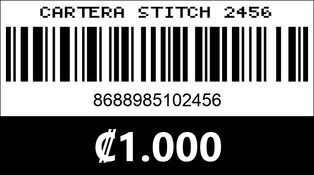 Código de barras de CARTERA STITCH 2456