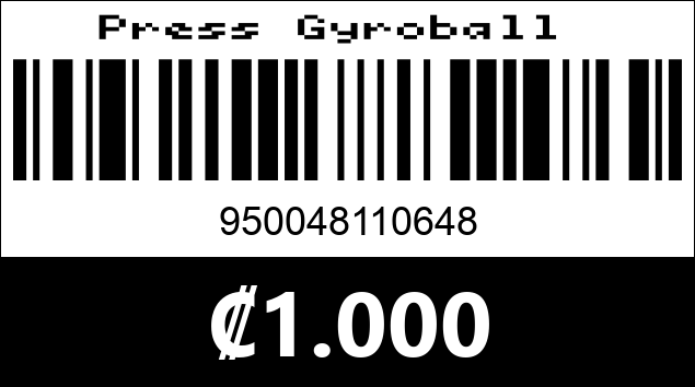 Código de barras de Press Gyroball 