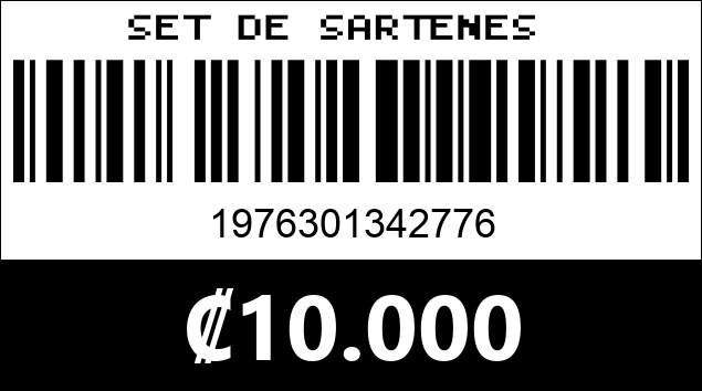 Código de barras de SET DE SARTENES 