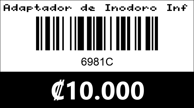 Código de barras de Adaptador de Inodoro Infantil con Escalera y Agarraderas 6981C