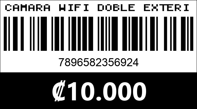 Código de barras de CAMARA WIFI DOBLE EXTERIOR. HX-O002A-S6