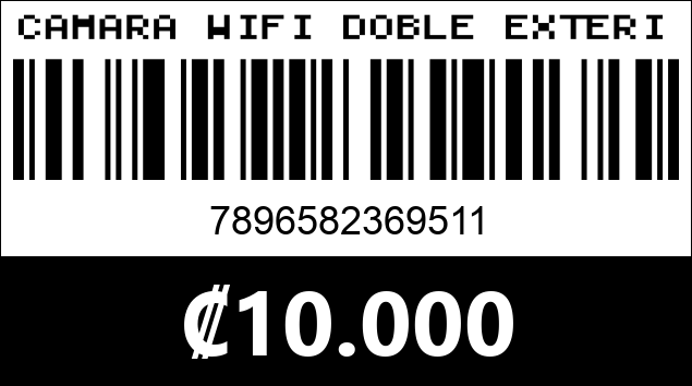 Código de barras de CAMARA WIFI DOBLE EXTERIOR CON ALARMA. HX-O010A-S6