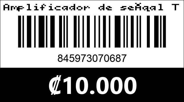 Código de barras de Amplificador de señal TP-Link. Modelo: WA850RE