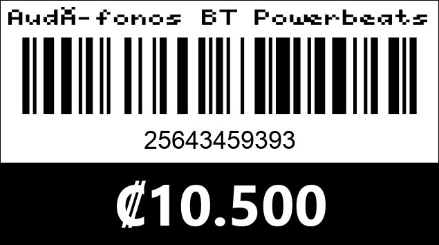 Código de barras de Audífonos BT Powerbeats pro