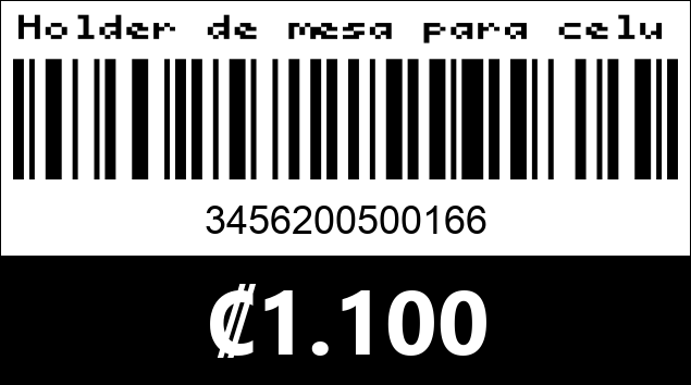 Código de barras de Holder de mesa para celular . 