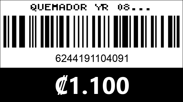 Código de barras de QUEMADOR YR 08...
