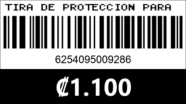 Código de barras de TIRA DE PROTECCION PARA CARRO FZT0471A...