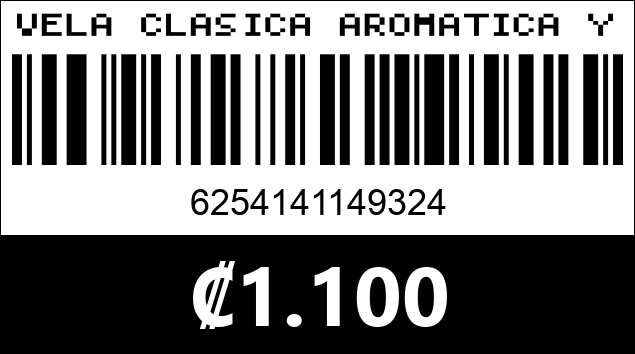 Código de barras de VELA CLASICA AROMATICA YJ720532...