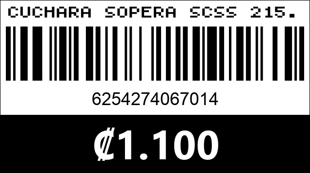 Código de barras de CUCHARA SOPERA SCSS 215...