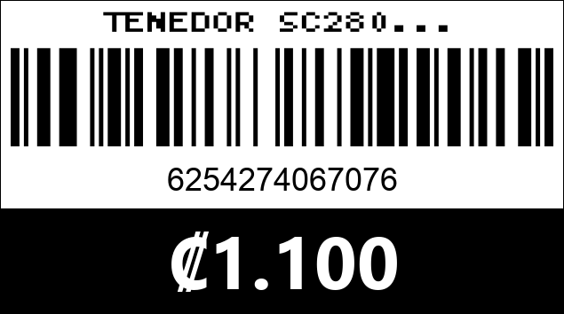 Código de barras de TENEDOR SC280...