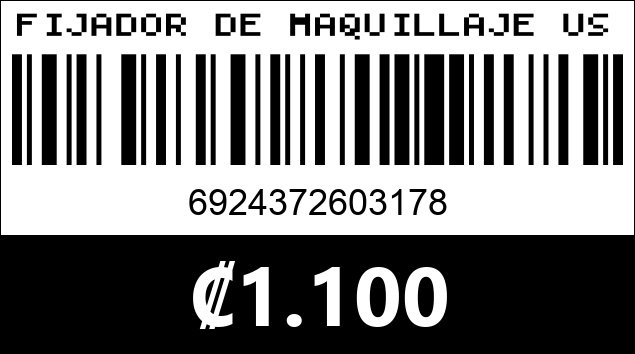 Código de barras de FIJADOR DE MAQUILLAJE USHAS 3178 