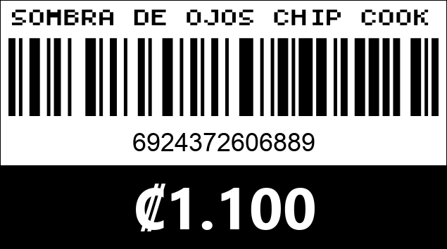 Código de barras de SOMBRA DE OJOS CHIP COOKIE 6889