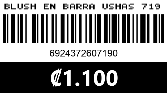 Código de barras de BLUSH EN BARRA USHAS 7190