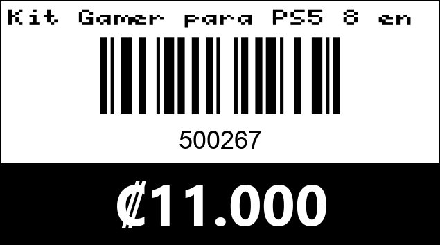 Código de barras de Kit Gamer para PS5 8 en 1 DOBE
