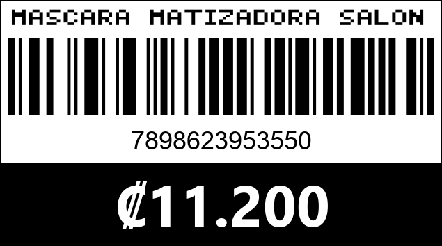 Código de barras de MASCARA MATIZADORA SALON LINE 3550