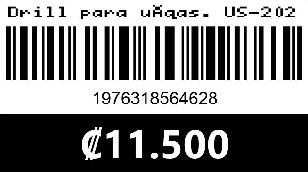 Código de barras de Drill para uñas. US-202