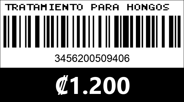 Código de barras de TRATAMIENTO PARA HONGOS UÑAS 