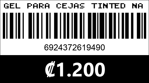 Código de barras de GEL PARA CEJAS TINTED NATURAL 9490