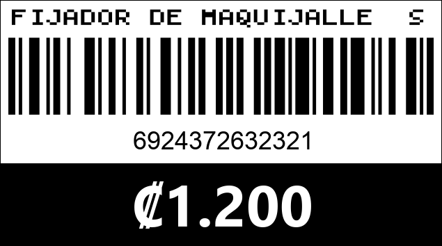 Código de barras de FIJADOR DE MAQUIJALLE  SAC020