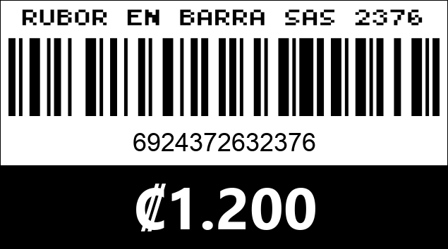 Código de barras de RUBOR EN BARRA SAS 2376