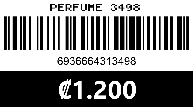 Código de barras de PERFUME 3498
