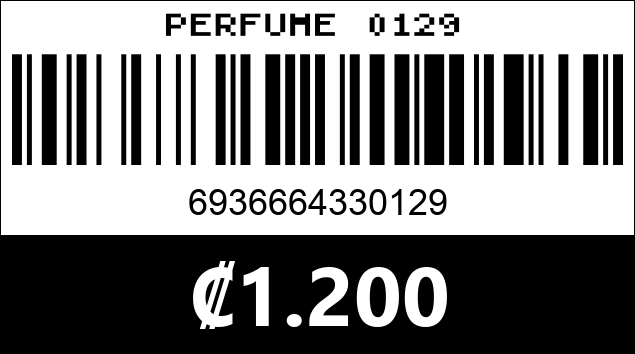 Código de barras de PERFUME 0129