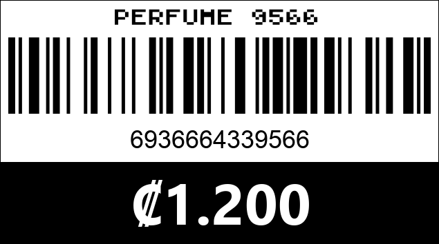 Código de barras de PERFUME 9566