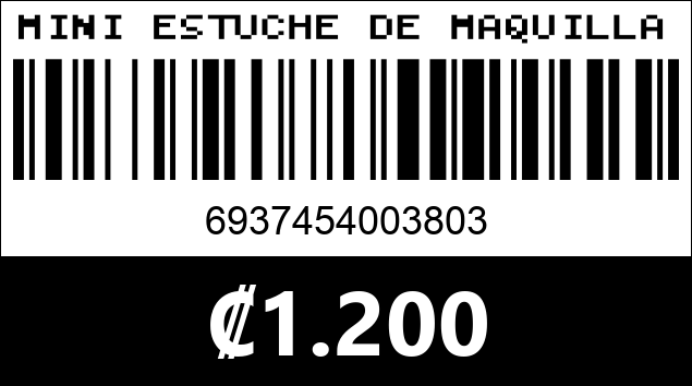 Código de barras de MINI ESTUCHE DE MAQUILLAJE KYK KC1528