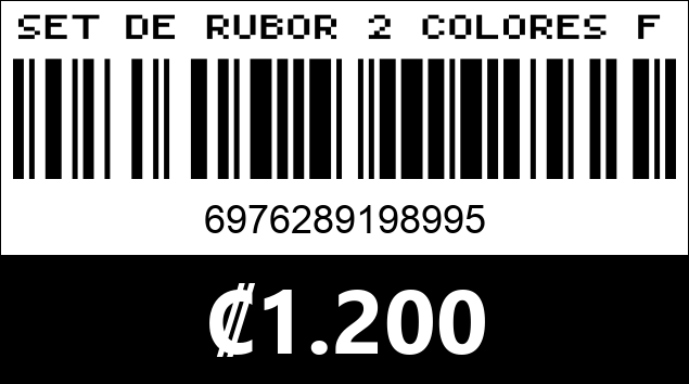 Código de barras de SET DE RUBOR 2 COLORES FINE KC2489