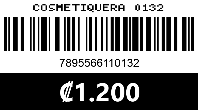 Código de barras de COSMETIQUERA 0132