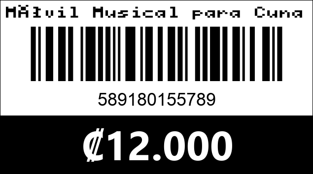 Código de barras de Móvil Musical para Cuna con Luces, Control Remoto y Sonajeros