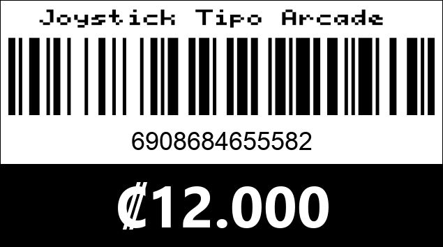 Código de barras de Joystick Tipo Arcade 