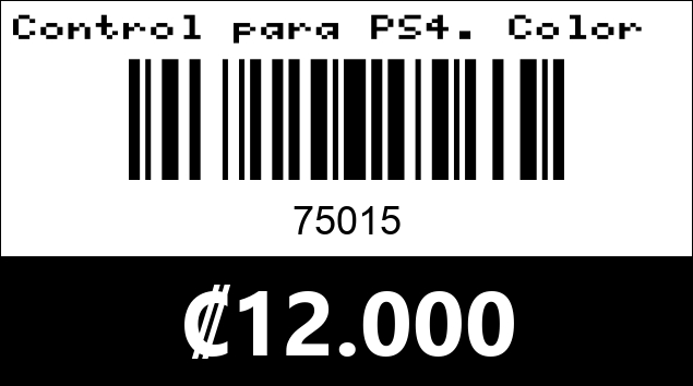 Código de barras de Control para PS4. Color Azul. 